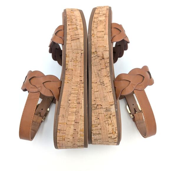 Nordstrom Rack Pennie Braided Platform Sandal Women's Brown Size US8M - Picture 6 of 9